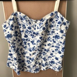 Floral bustier / corset.